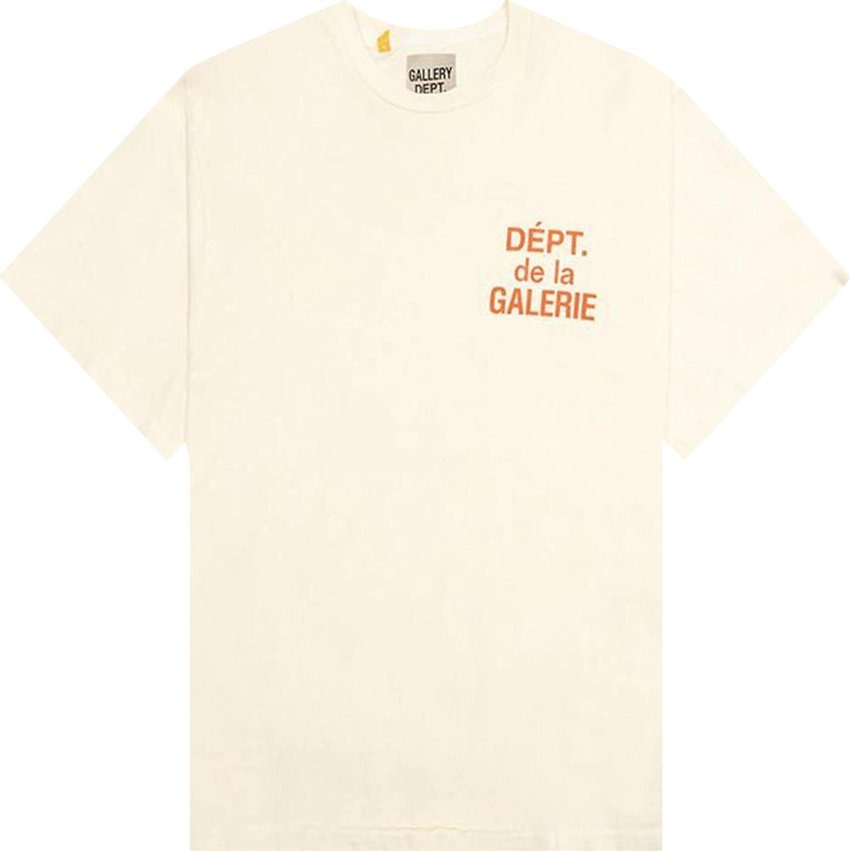 Gallery Dept. French T-shirt Cream/Orange