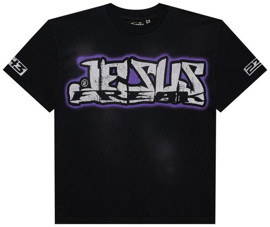 Hellstar Jesus Freak T-Shirt Purple