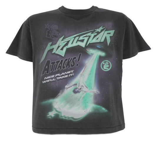 Hellstar Attacks T-Shirt Black