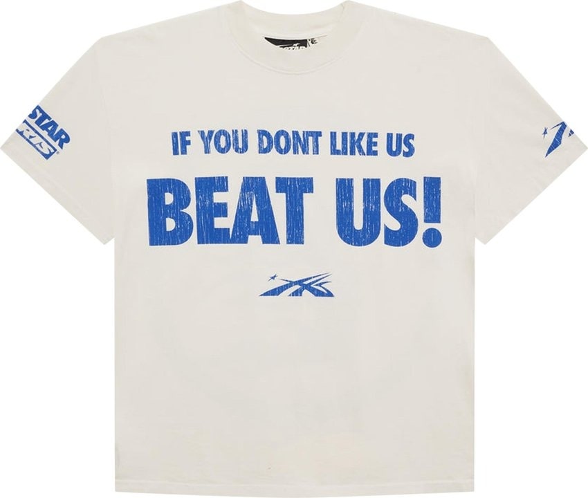 Hellstar Beat Us! T-shirt White/Blue