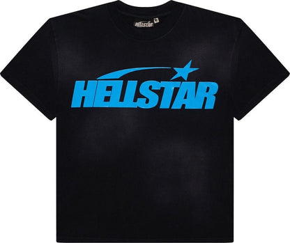 Hellstar Classic T-shirt (Gel Print) Black/Blue