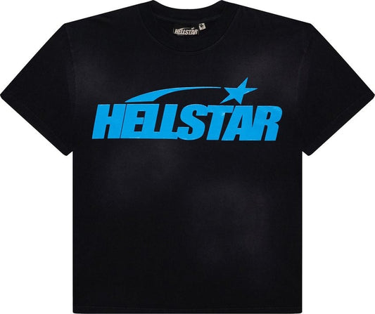 Hellstar Classic T-shirt (Gel Print) Black/Blue