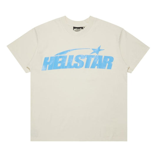 Hellstar Classic T-shirt (Gel Print) White/Blue