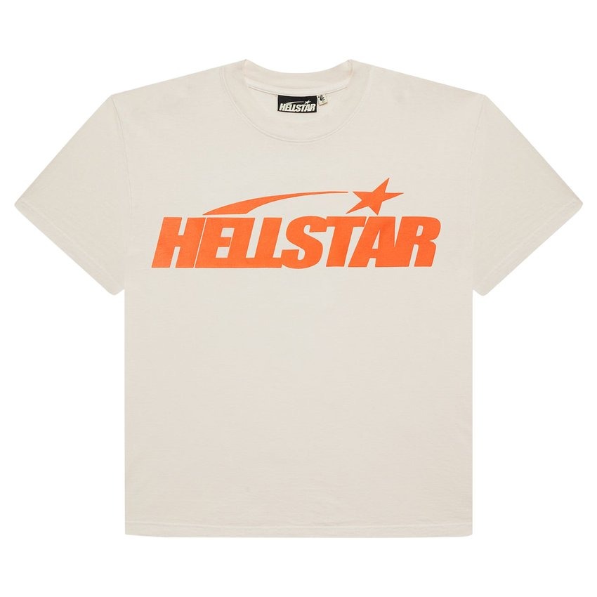 Hellstar Classic T-shirt (Regular Print) White/Orange