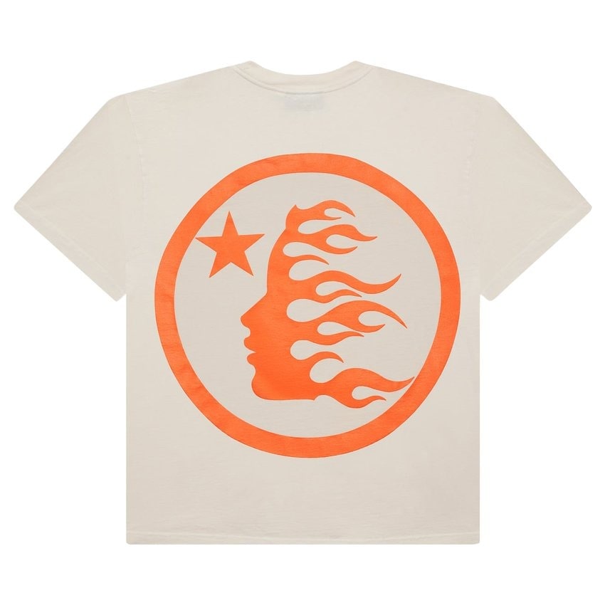 Hellstar Classic T-shirt (Regular Print) White/Orange