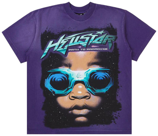 Hellstar Goggles T-Shirt Purple