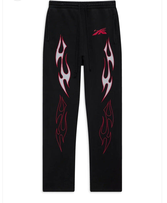 Hellstar Sports Future Flame Sweatpants Black