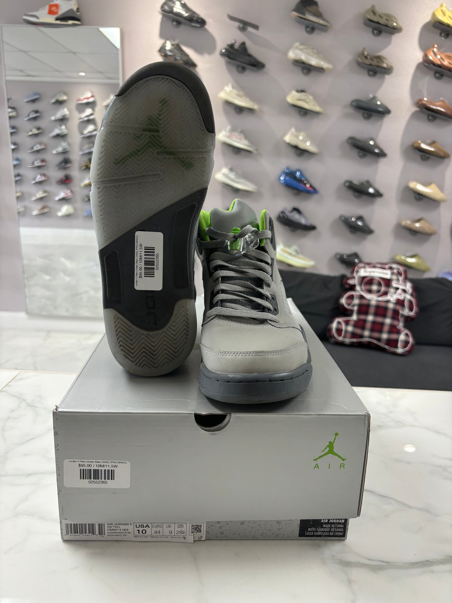 Jordan 5 Retro Green Bean (2022) (PREOWNED)