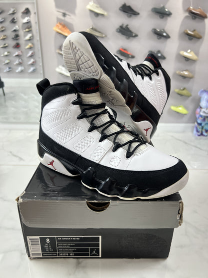 Jordan 9 Retro White Black Red (2010) (PREOWNED)