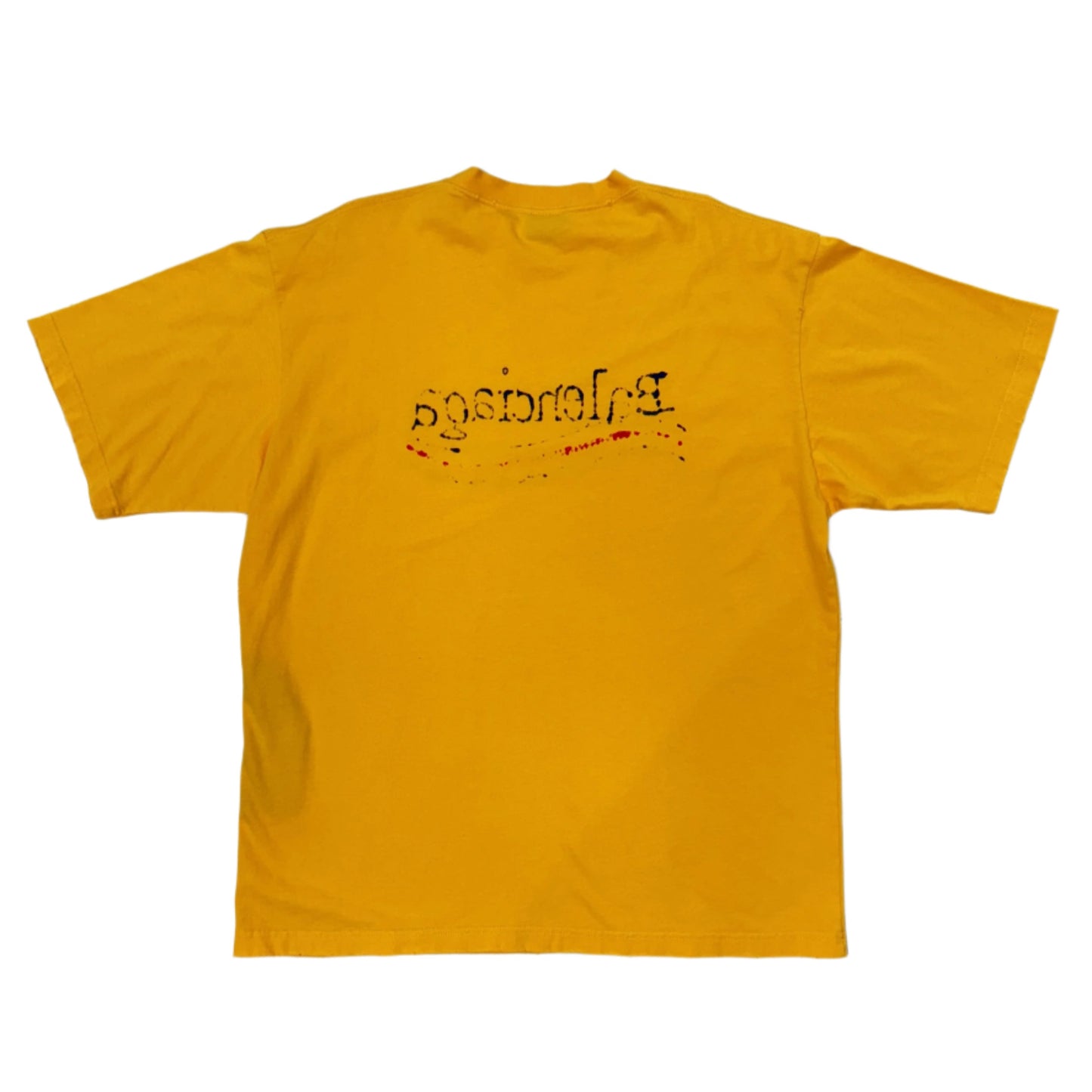 Balenciaga Hand Drawn Political Campaign Tee Yellow