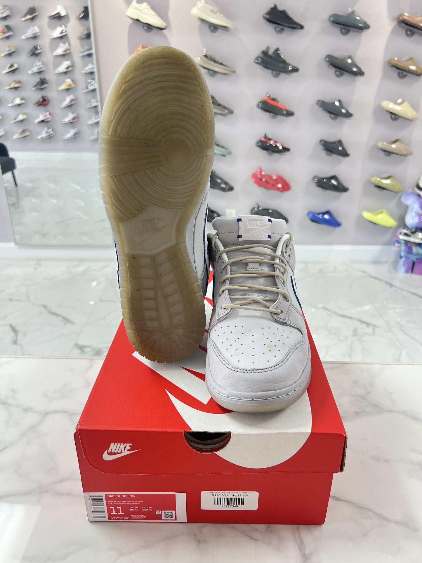 Nike Dunk Low Wolf Grey Pure Platinum (PREOWNED)
