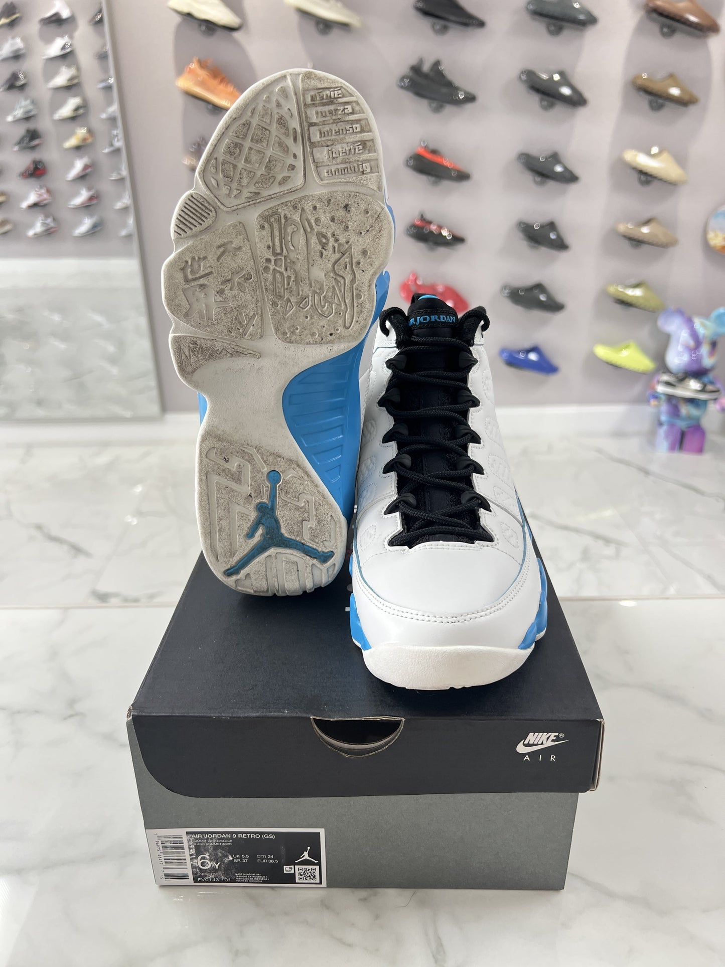 Jordan 9 Retro Powder Blue (2024) (GS) (PREOWNED)