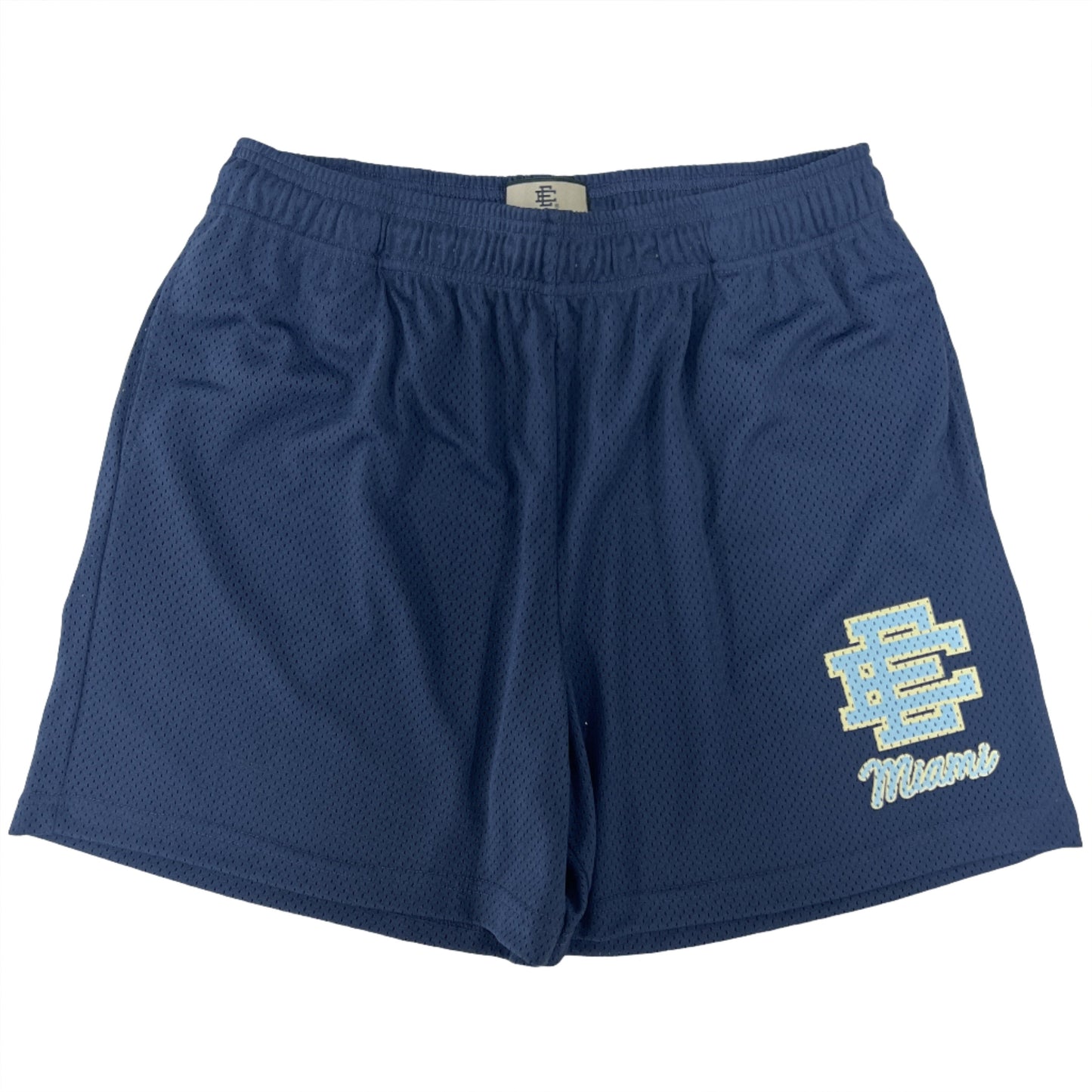 Eric Emanuel Miami Exclusive Mesh Shorts (Navy/Yellow)