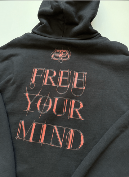 Balenciaga Free Your Mind Secret Society Distressed Hoodie (PREOWNED)