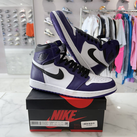 Jordan 1 Retro High Court Purple White (PREOWNED)