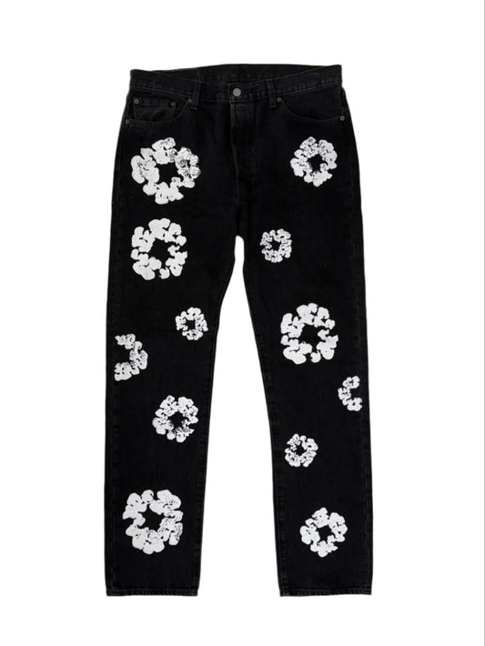 Denim Tears x Levi's Cotton Wreath Jean Black (PREOWNED)