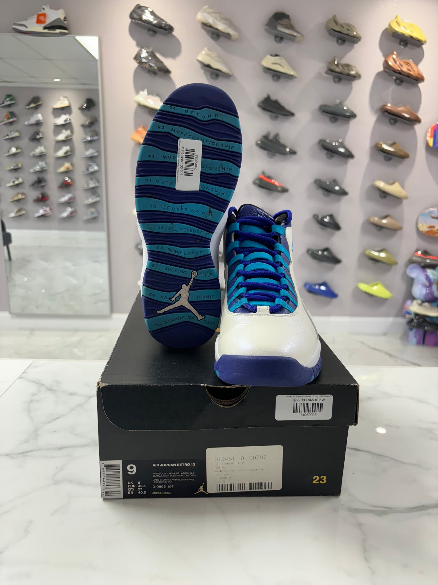 Jordan 10 Retro Charlotte (2016) (PREOWNED)
