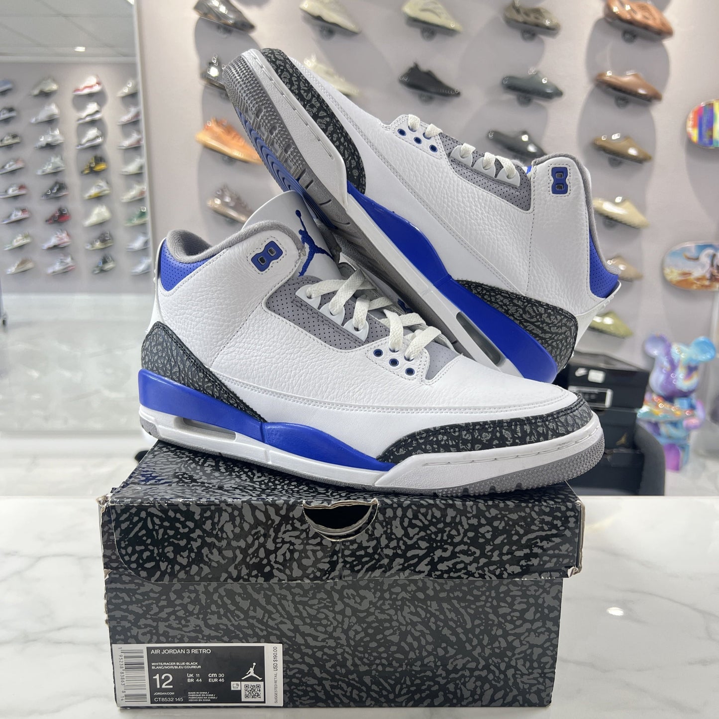 Jordan 3 Retro Racer Blue (PREOWNED)