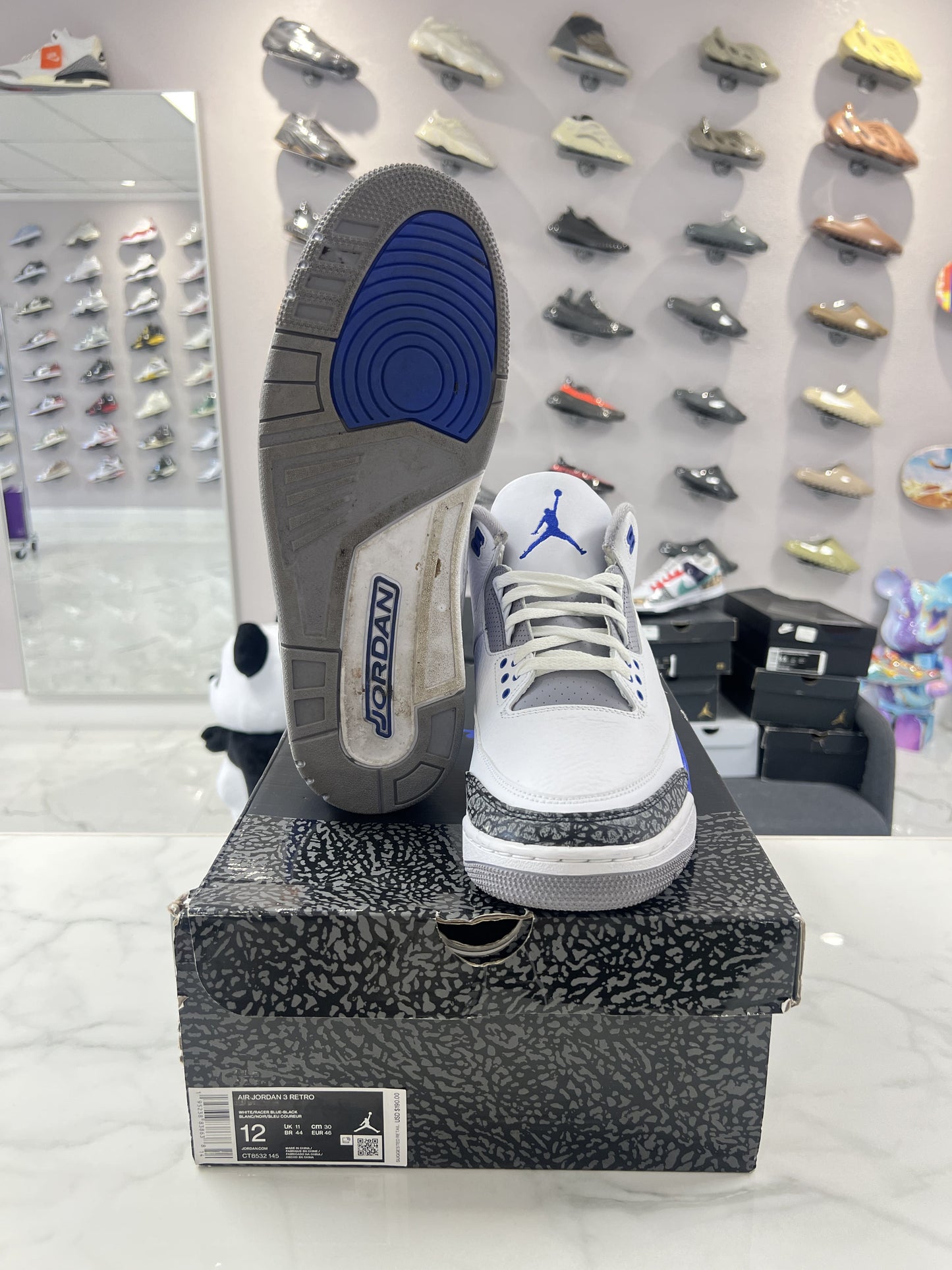 Jordan 3 Retro Racer Blue (PREOWNED)