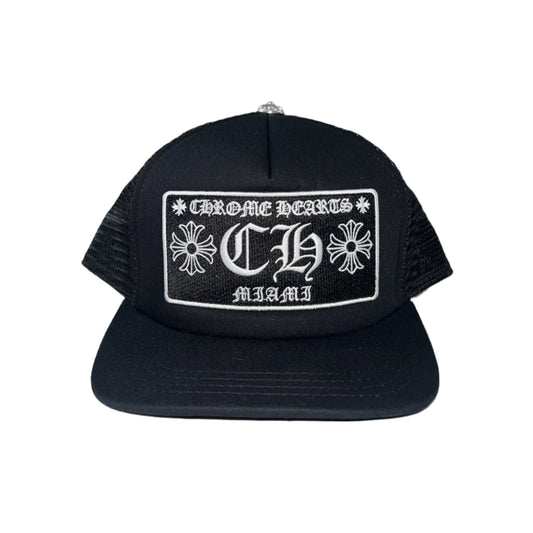 Chrome Hearts Miami Exclusive Trucker Hat Black