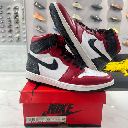 Jordan 1 Retro High Satin Snake Chicago (Women's) (PREOWNED)