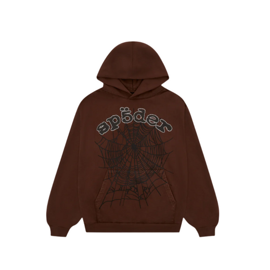 SP5DER OG WEB HOODIE BROWN COMPLEXCON EXCLUSIVE