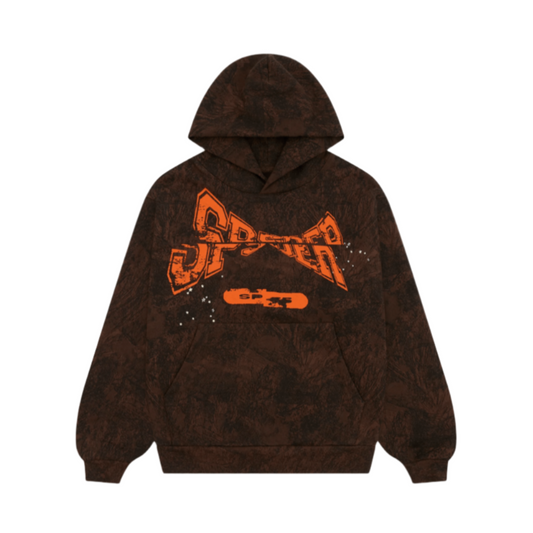 SP5DER T&F TREE CAMO HOODIE BROWN COMPLEXCON EXCLUSIVE