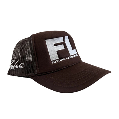 Complexcon 'FL' Studios Futura Labs x Cactus Jack Trucker Hat Brown