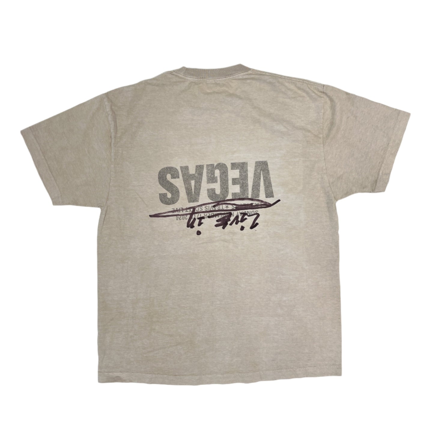 Travis Scott x Complexcon Live From Vegas Tee Beige