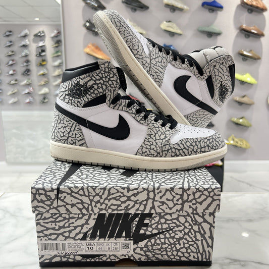 Jordan 1 Retro High OG White Cement (PREOWNED)