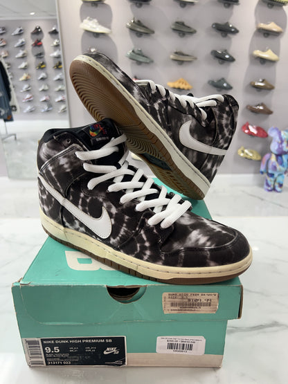 Nike SB Dunk High Tie Dye Black (PREOWNED)