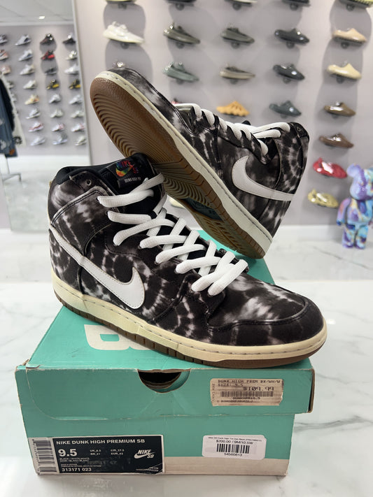 Nike SB Dunk High Tie Dye Black (PREOWNED)