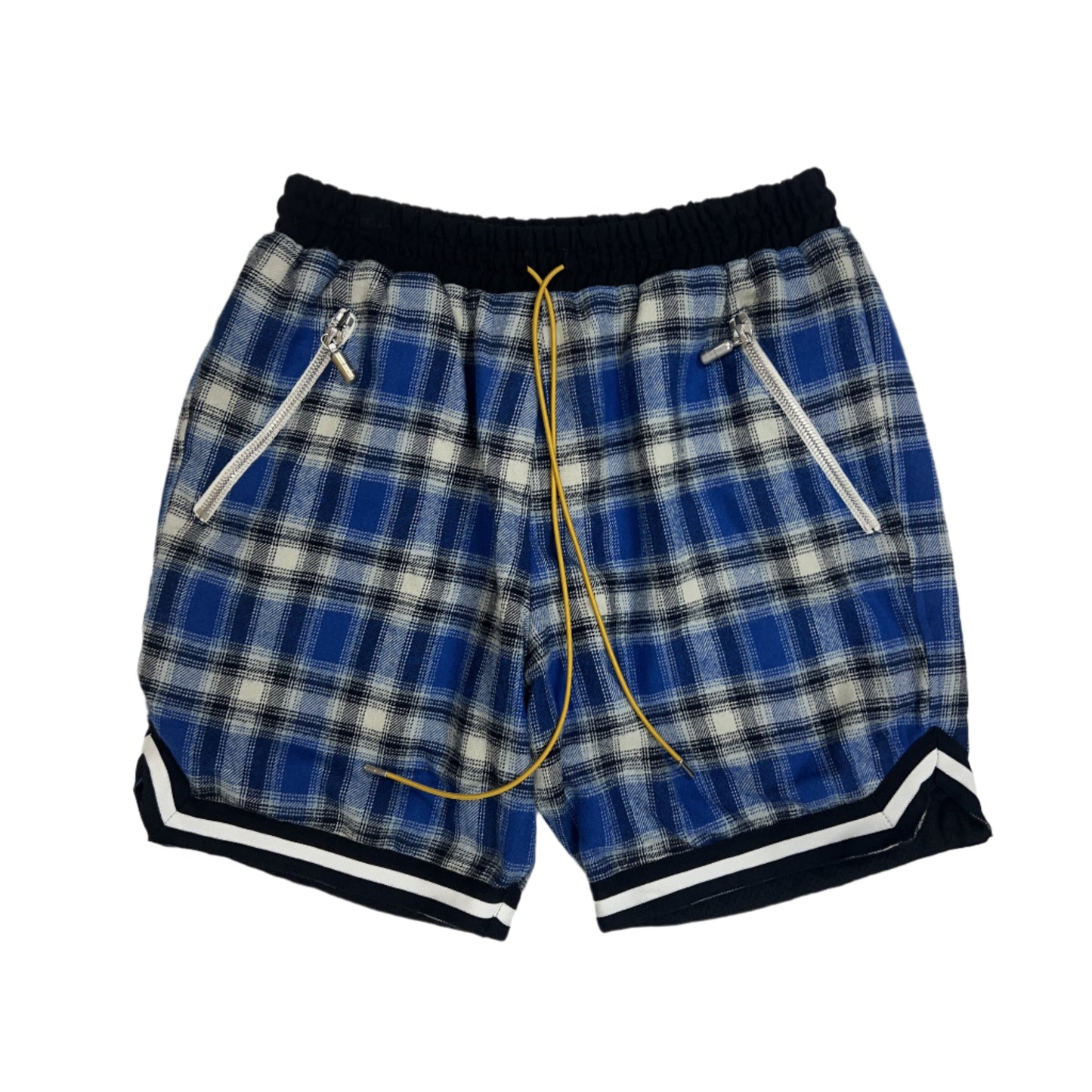 Rhude Plaid Basketball Shorts Blue/Black