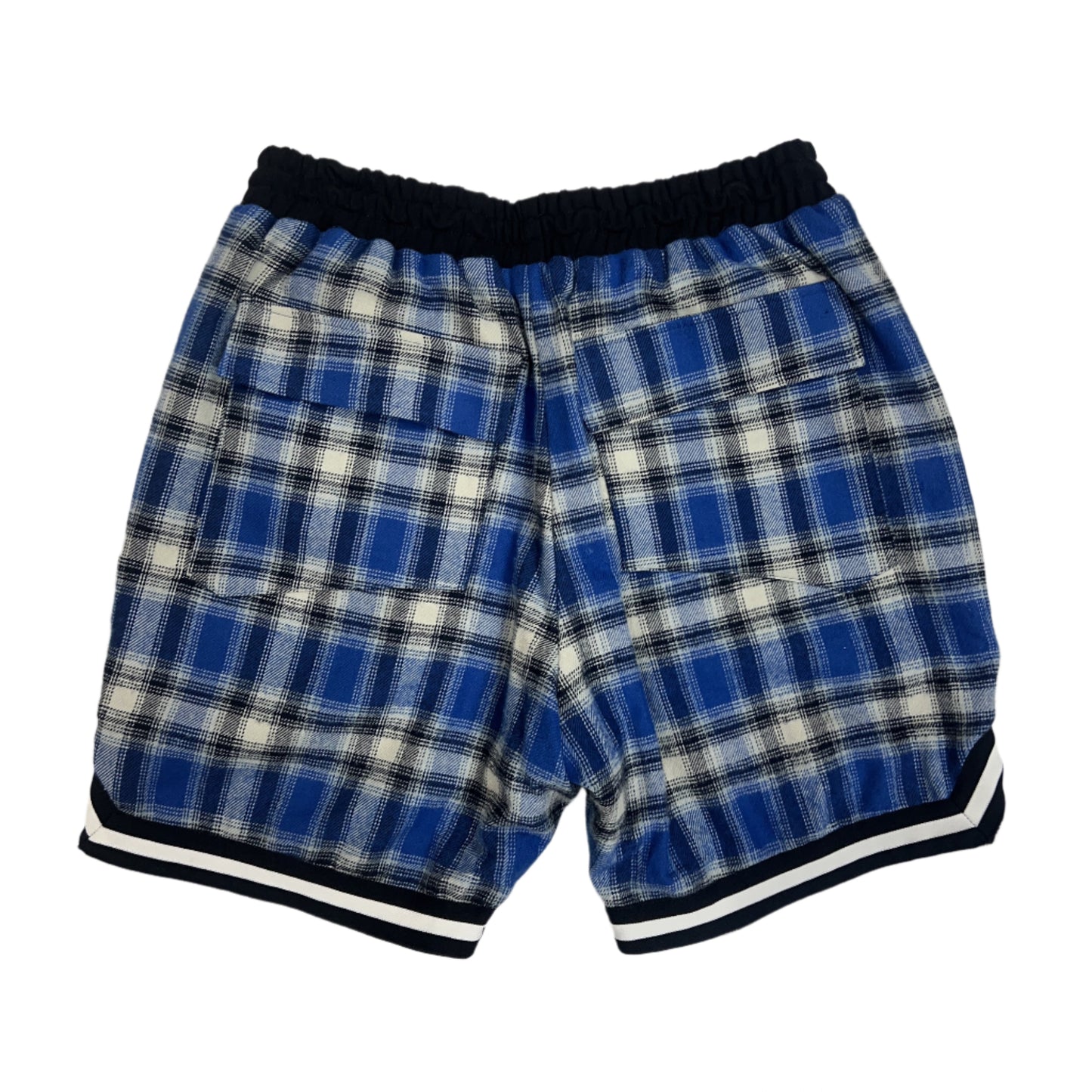 Rhude Plaid Basketball Shorts Blue/Black