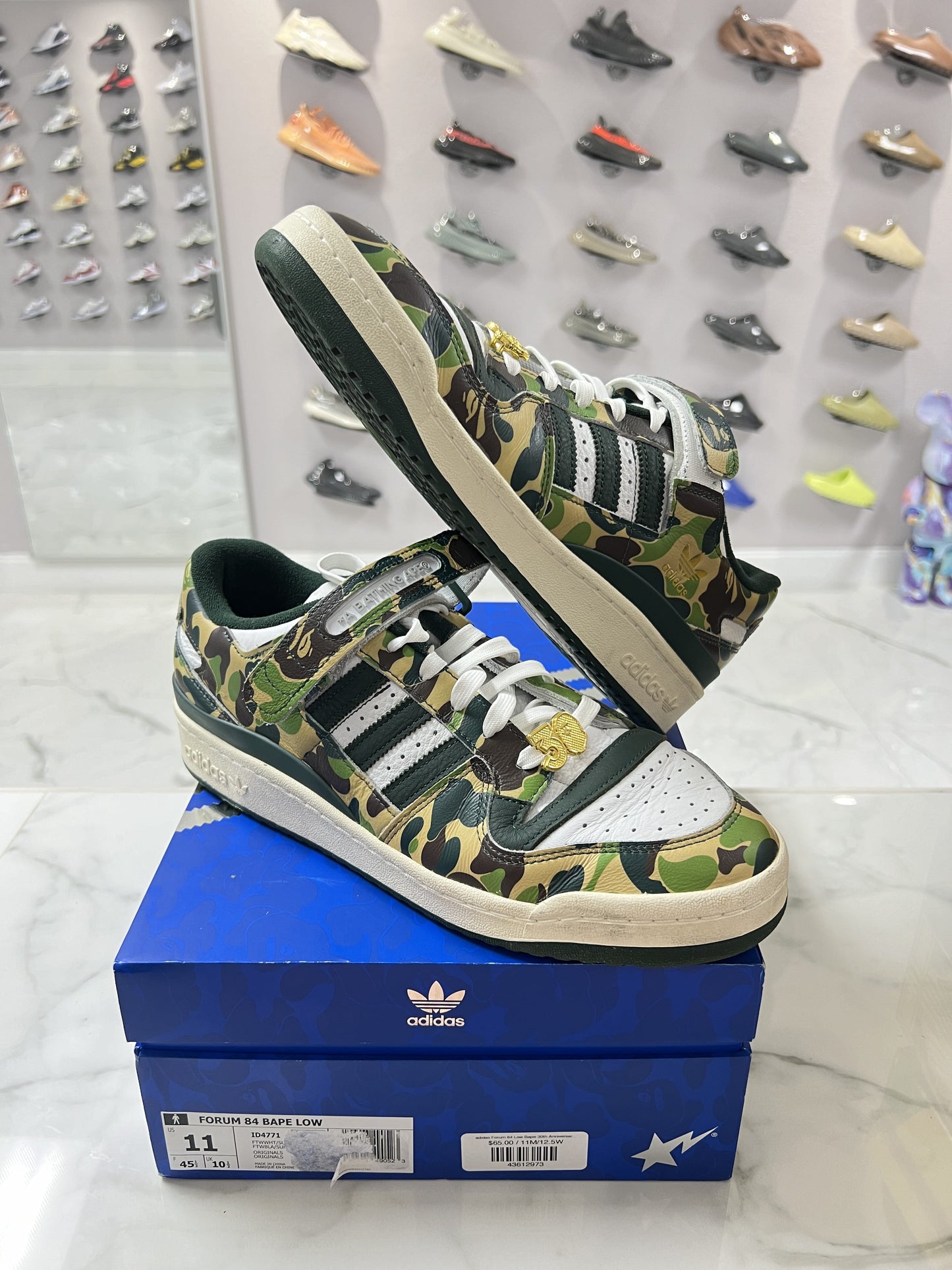 adidas Forum 84 Low Bape 30th Anniversary Green Camo (PREOWNED)