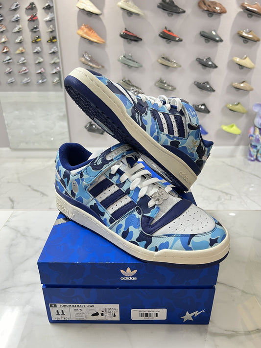 adidas Forum 84 Low Bape 30th Anniversary Blue Camo (PREOWNED)