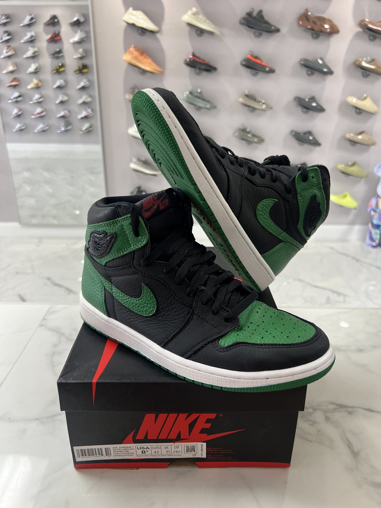 Jordan 1 Retro High Pine Green Black (PREOWNED)