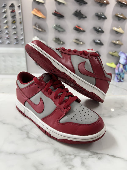 Nike Dunk Low Retro Medium Grey Varsity Red UNLV (GS) (PREOWNED)