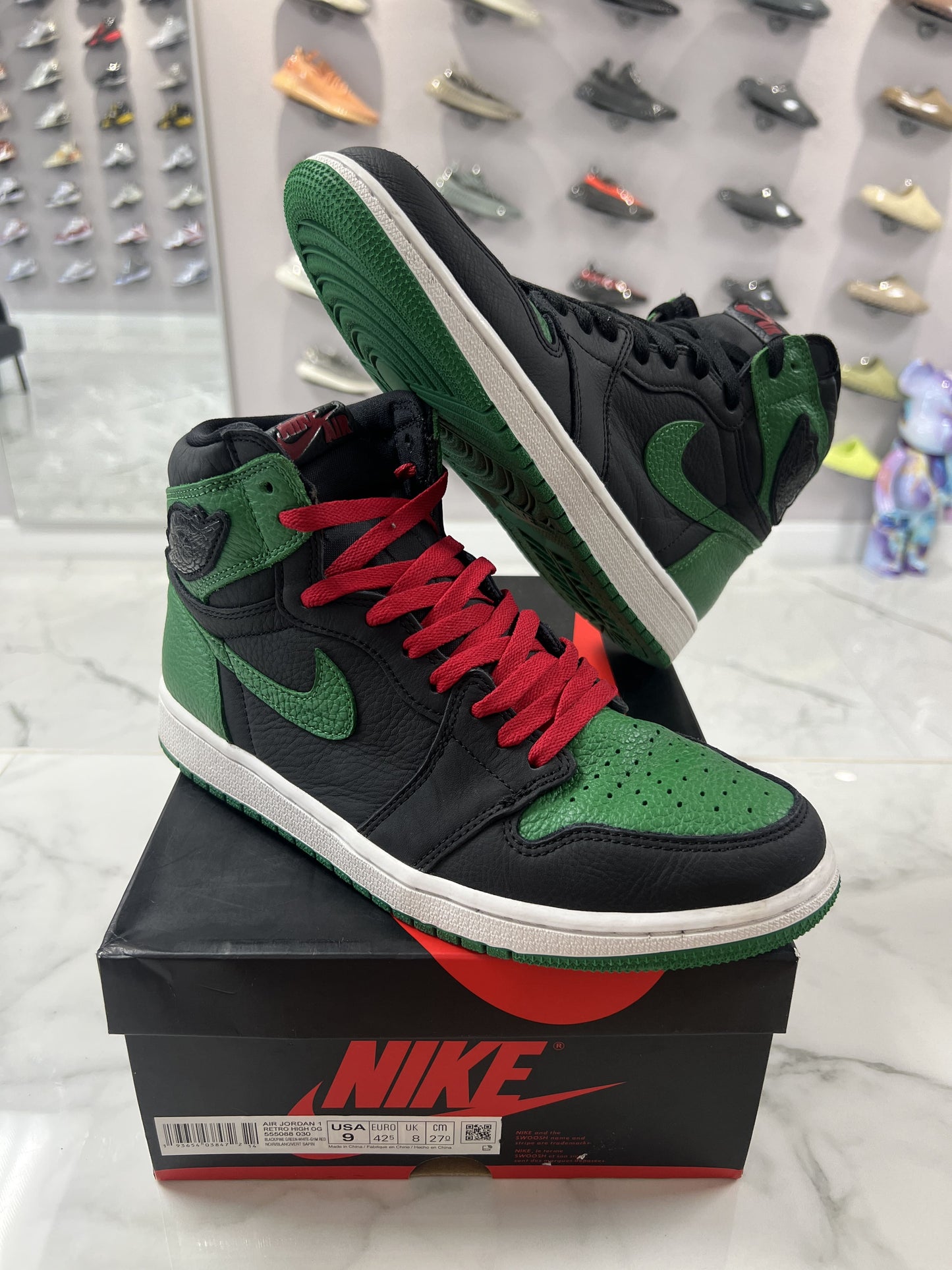 Jordan 1 Retro High Pine Green Black (PREOWNED)