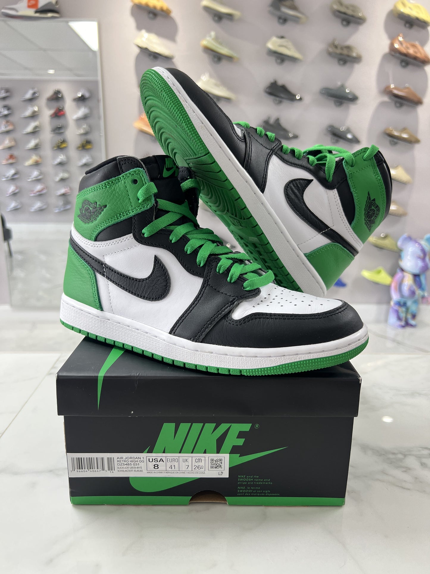 Jordan 1 Retro High OG Lucky Green (PREOWNED)