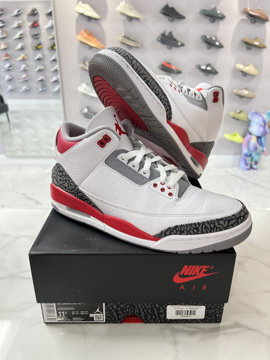 Jordan 3 Retro Fire Red (2022) (PREOWNED)