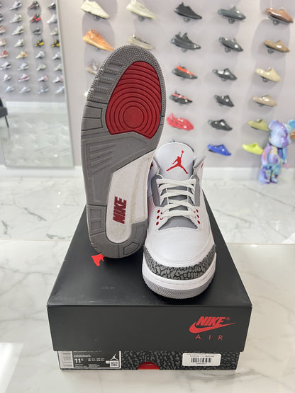 Jordan 3 Retro Fire Red (2022) (PREOWNED)