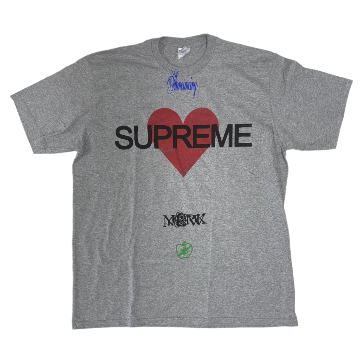 Supreme Announcing Tee Heather Grey