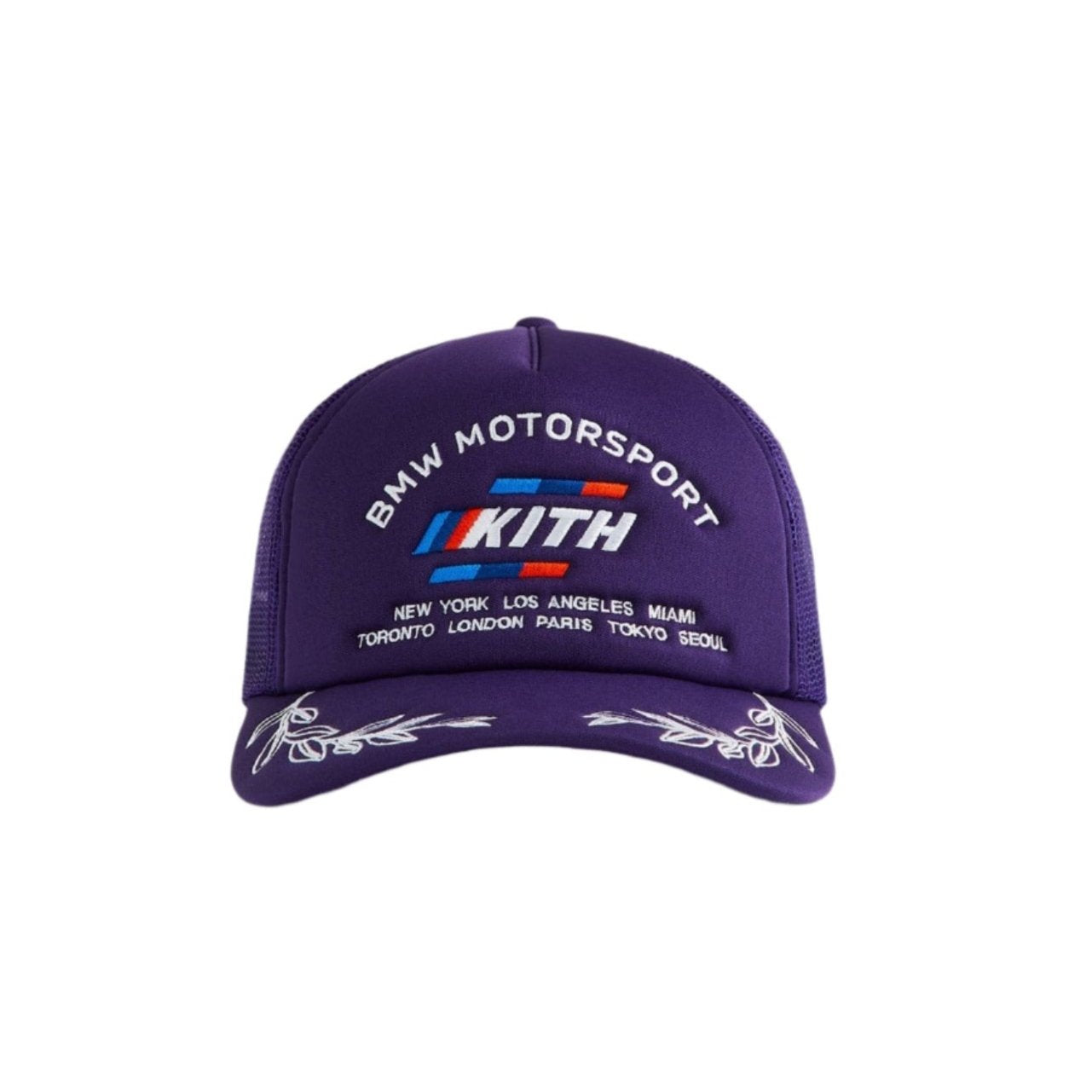 Kith x BMW M Nolan Trucker Hat Techno Violet