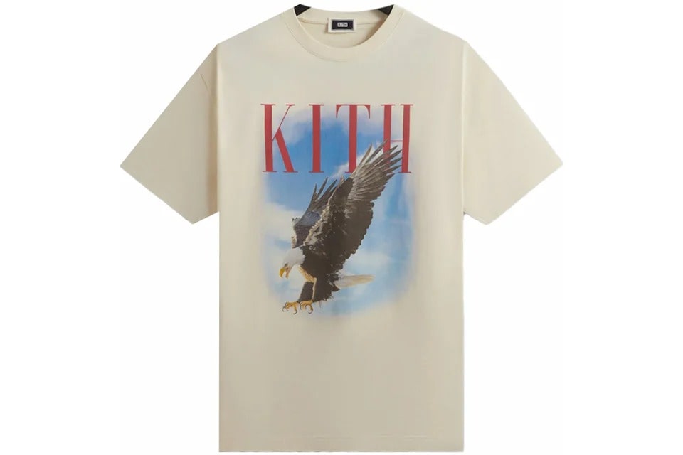 Kith Eagle Vintage Tee Sandrift