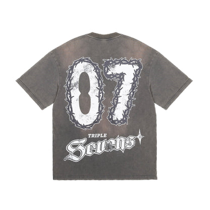 TRIPLE SEVENS NY SAVIOR TEE [GREY]