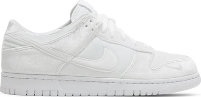 Nike Dunk Low Dover Street Market Triple White Velvet