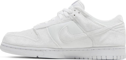 Nike Dunk Low Dover Street Market Triple White Velvet