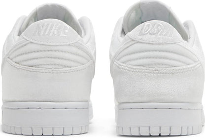 Nike Dunk Low Dover Street Market Triple White Velvet