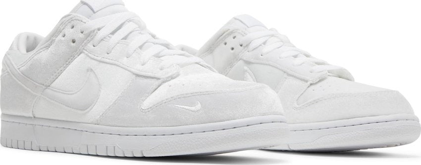 Nike Dunk Low Dover Street Market Triple White Velvet